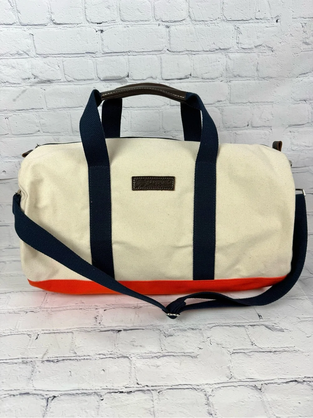 New Jack and Mulligan Kennedy Duffel Bag Leather Patch branded